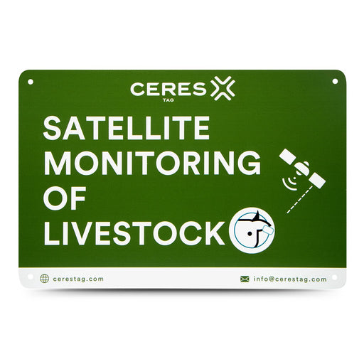 CERES RANCH Satellite Monitoring Signs for Cattle Theft Protection - CT2-11 - 1