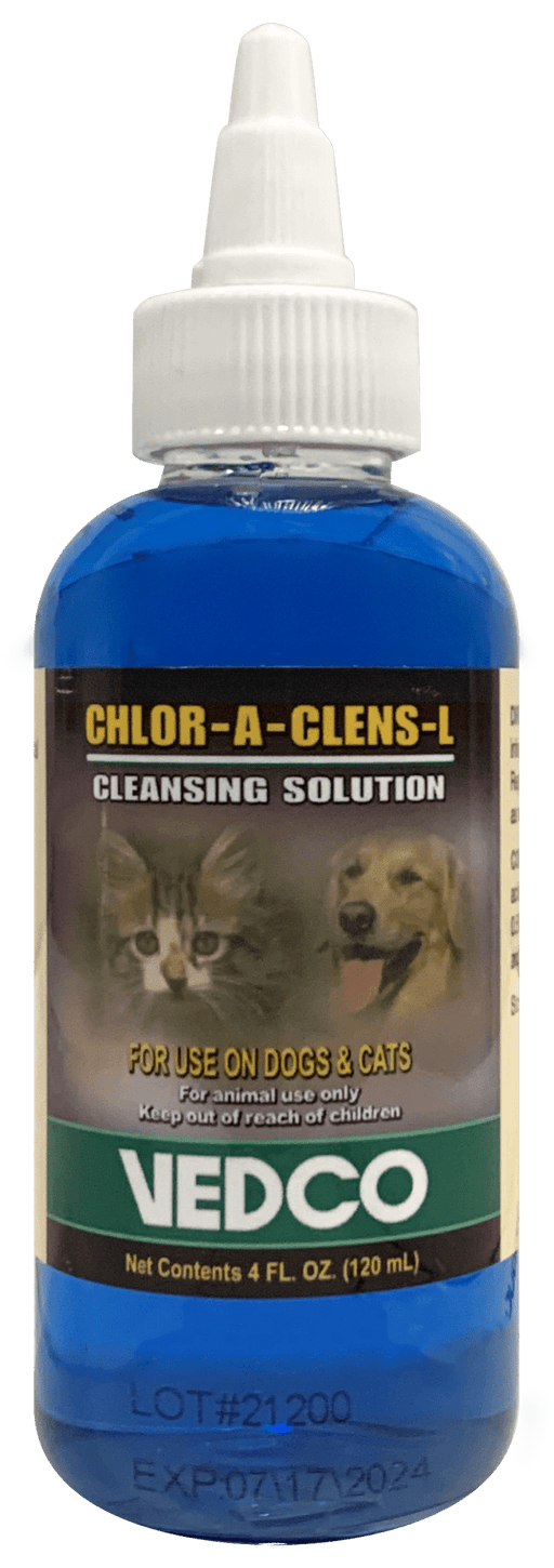 Chlor - A - Clens - L (1/2% Lidocaine) 4 oz – Wound Cleansing & Topical Pain Relief for Dogs & Cats - WVDQ - 4 oz - 1