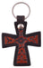 Circle Y Cross Key Chain, Tooled - RD1JG - Tooled Cross - 1