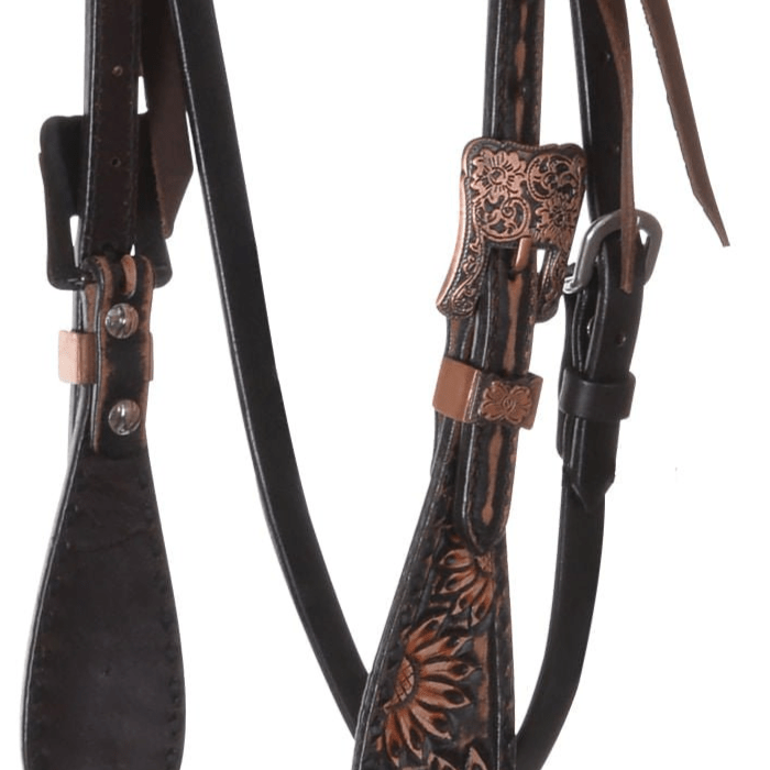 Circle Y Sunflower Headstall - 94YB - 3