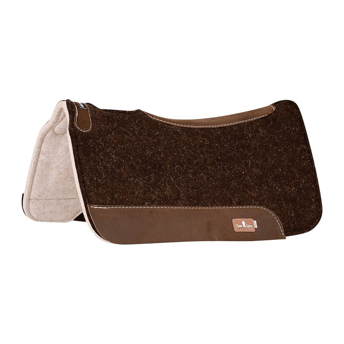 Classic Equine ESP Felt Top Saddle Pad - CR1TT - Brown - 28" x 30" - 1" - 1