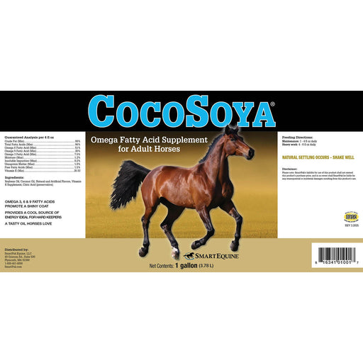 CocoSoya Oil, Omega Fatty Acid Supplement for Horses - SMAA - 1 Gallon - 2