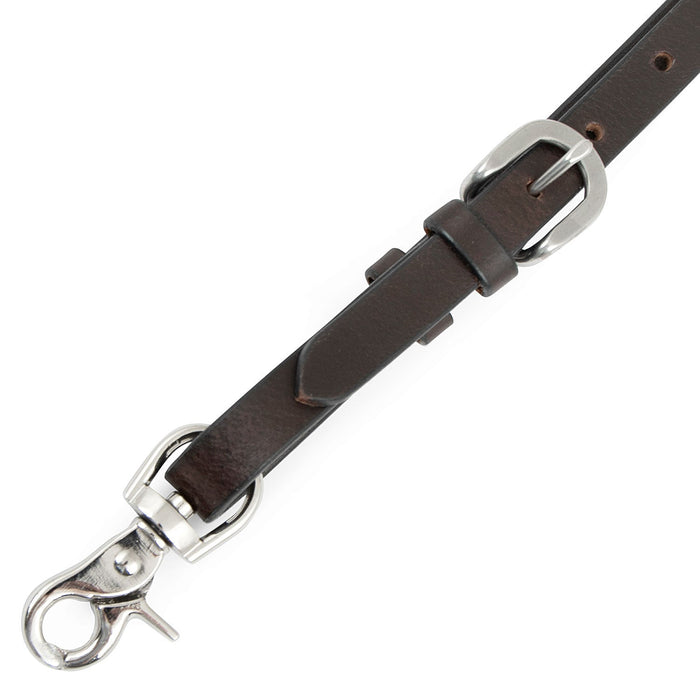 Cody Pro Stars & Stripes Breast Collar with Floral Tooling - BUFW7 - Brown - Horse - 5