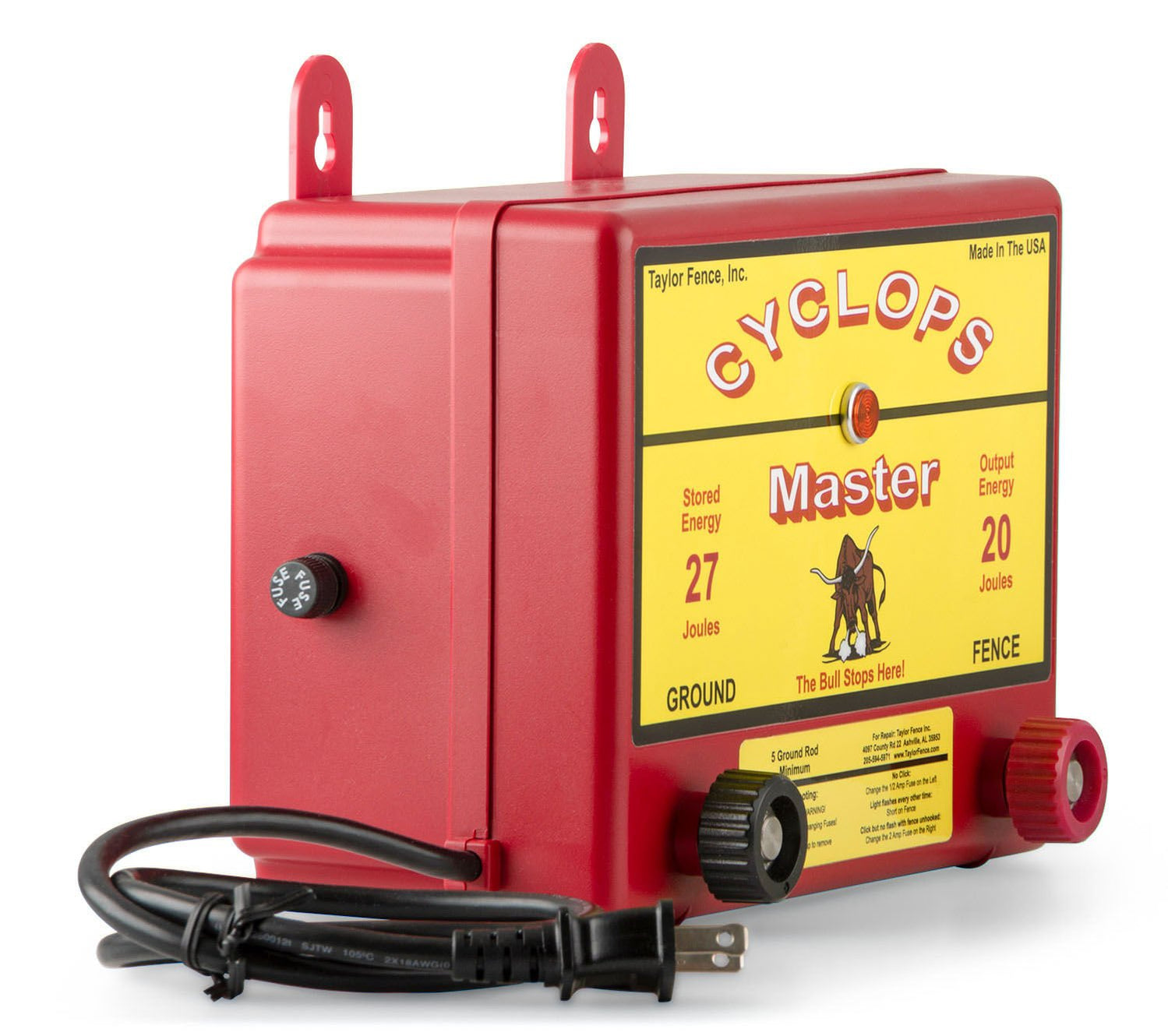 Cyclops Master AC Fence Charger, 20 Joules — Lambert Vet Supplies