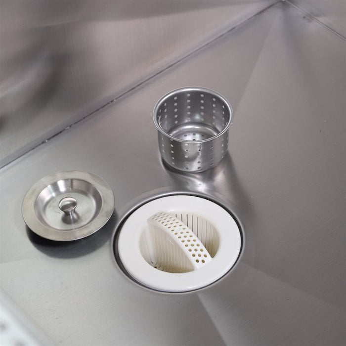 Davis Professional Stainless Steel Bathing Tub for Dogs - DDNM - 53"H x 27.5"W x 50"L - 7