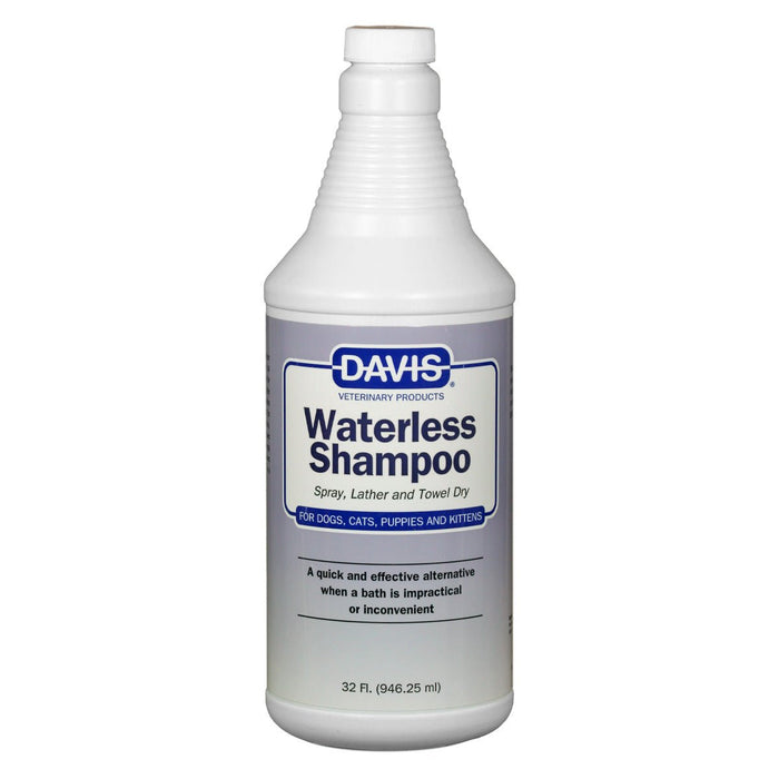 Davis Waterless Shampoo with Trigger Sprayer for Dogs, Cats, Puppies & Kittens – No - Rinse Dry Shampoo with Chamomile & Sunflower Oil - DDNE - 32 oz - 1