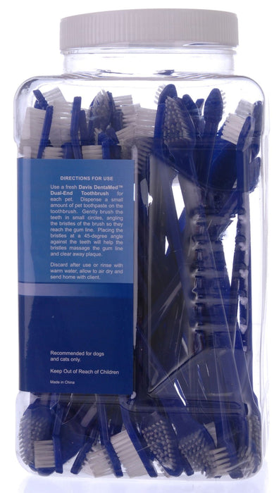 DentaMed Dual - End Pet Toothbrush for Dogs & Cats - DAVA6 - Single - 6