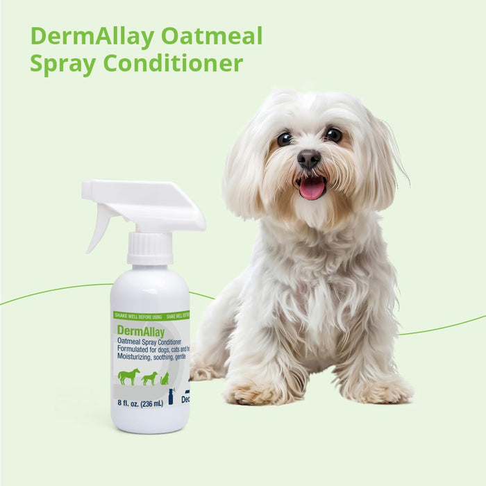 DermAllay Oatmeal Spray Conditioner – Anti - Itch, Leave - On Skin Relief for Dogs, Cats & Horses - 013DP-0095 - 8 oz - 10