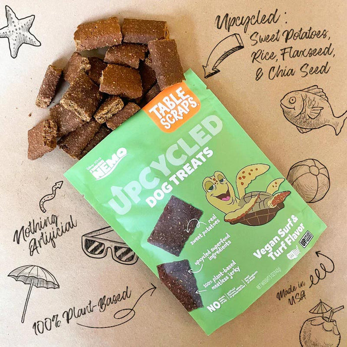 Disney Table Scraps Dog Treats  All Natural, USA Made, Upcycled Ingredients, 5 oz - PH3D - Vegan Surf & Turf - 5 oz - 18