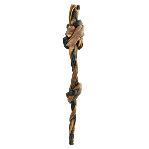 Dogginstix Braided Lamb Collagen Double Knot Dog Chew – Natural, Grass - Fed, Low Fat Treat - DG2P - 15"L - Lamb - 1 ct - 1