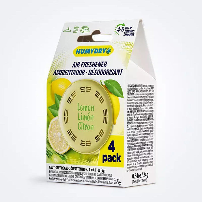 Humydry 4 Pack Air Freshener Disc Color Yellow