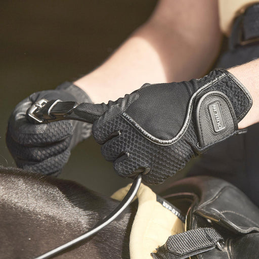 Dublin Airflow Honeycomb Equestrian Riding Gloves - KOAJW - Black - XSmall/5 - 2