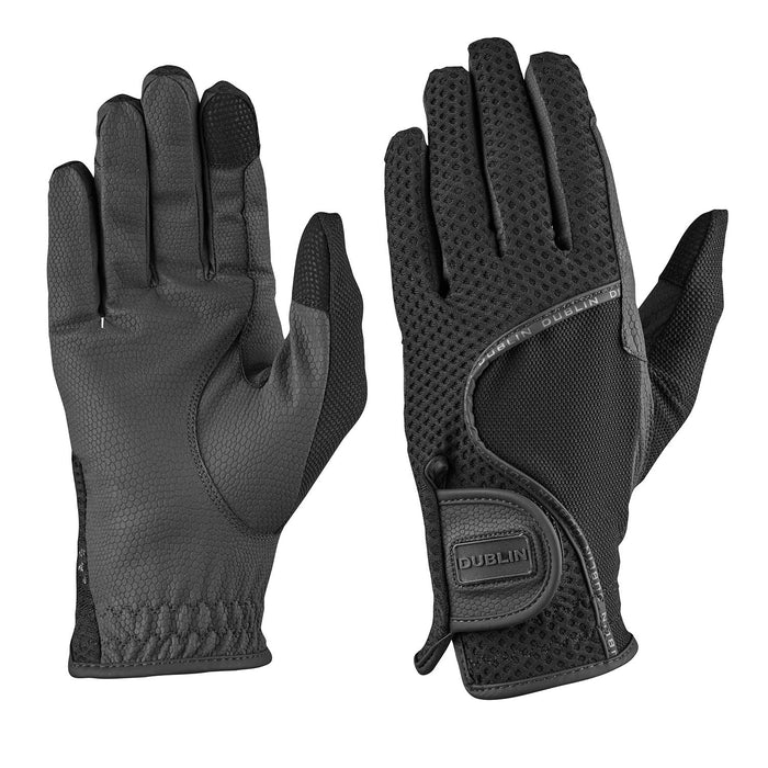 Dublin Airflow Honeycomb Equestrian Riding Gloves - KOAJW - Black - XSmall/5 - 1