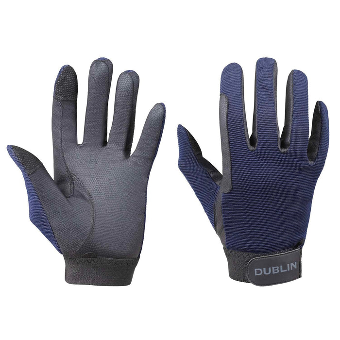 Dublin All Seasons II Equestrian Riding Gloves - KOAM1 - Navy - CHILDS Small - 2