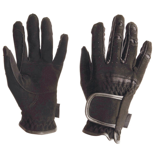 Dublin Everyday Mighty Grip Equestrian Riding Gloves - KOALH - Black - CHILDS Small - 1