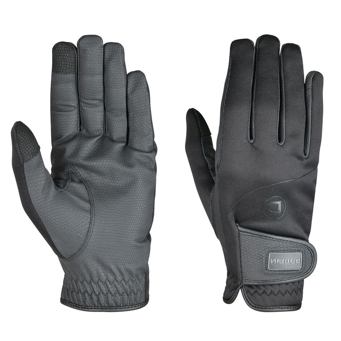Dublin Everyday Softback Equestrian Riding Gloves - KOAKZ - Black - XSmall/5 - 1