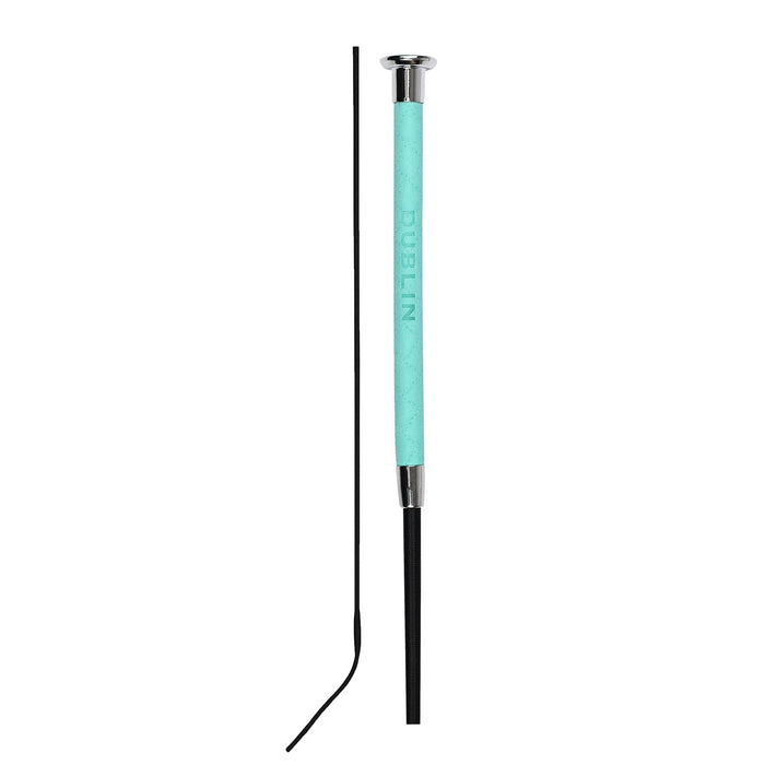 Dublin Fancy Stitch Leather Dressage Whip for English Riding - KOANP - Turquoise - 43" - 3