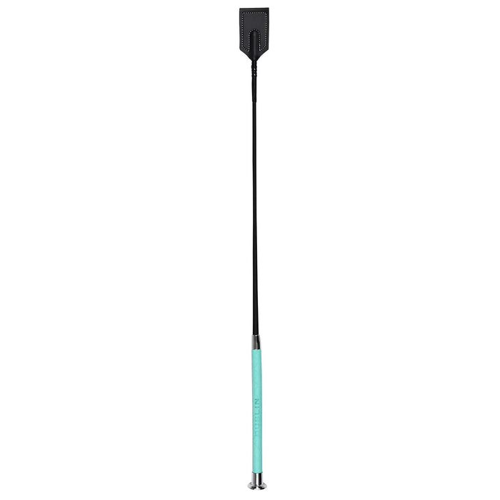 Dublin Fancy Stitch Leather English Riding Crop - KOAMY - Turquoise - 25.5" - 5