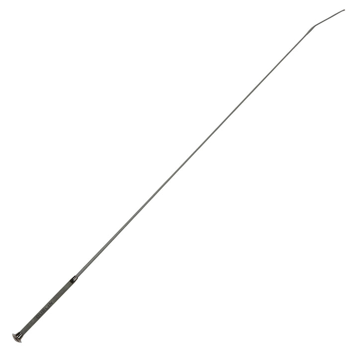 Dublin Leather Embossed Dressage Whip II - KOANS - Grey - 43" - 1