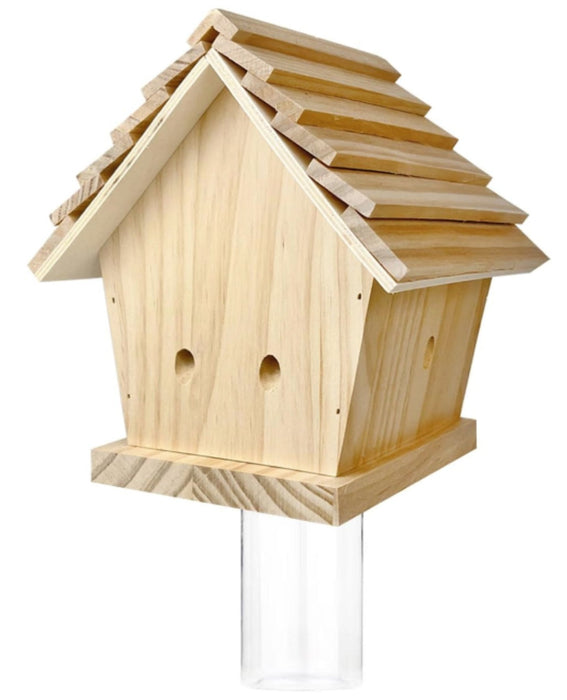 Durable Outdoor Carpenter Bee Trap – Pine Wood, Eco - Friendly, Hanging or Mounting, Multiple Styles - BBT4 - Chalet - 6