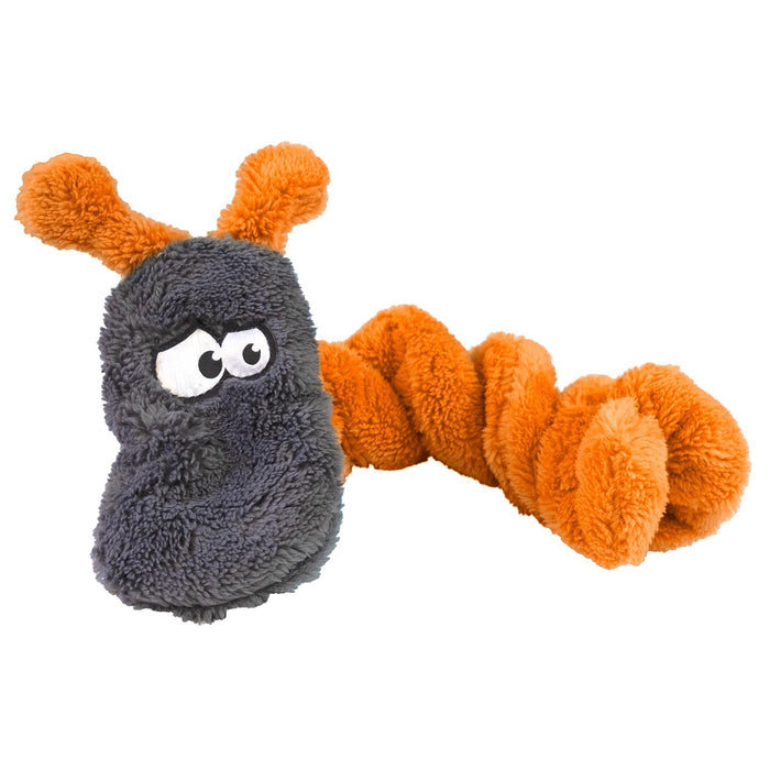 Duraplush Coil Caterpillar Dog Toy - CD2T - Medium - Orange - 1 ct - 3