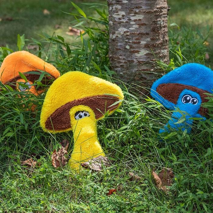 Duraplush Mushroom Dog Toy, Assorted Colors - CD2AL - Medium - Assorted - 1 ct - 5