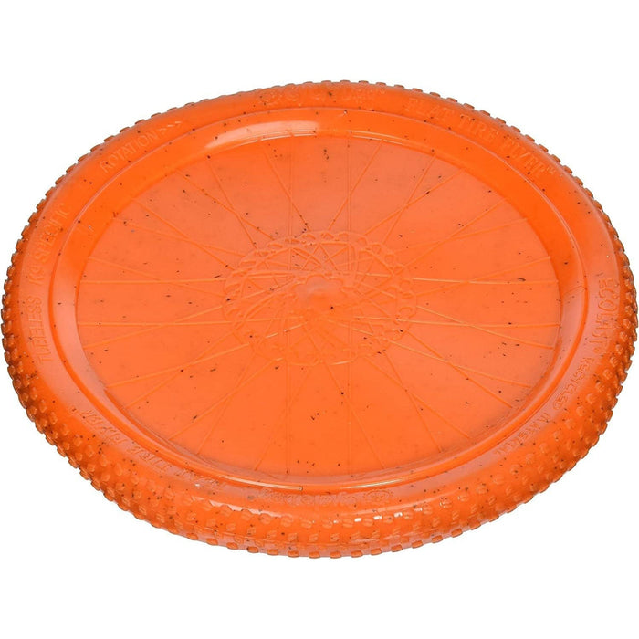 Ecolast Flat Tire Rubber Flyer Dog Toy - CD2BX - Orange - Medium (8"D) - 1 ct - 7