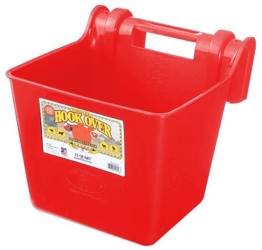 Economy Hook Over Feeder, 15 qt - M31BB - Red - 15qt - 3