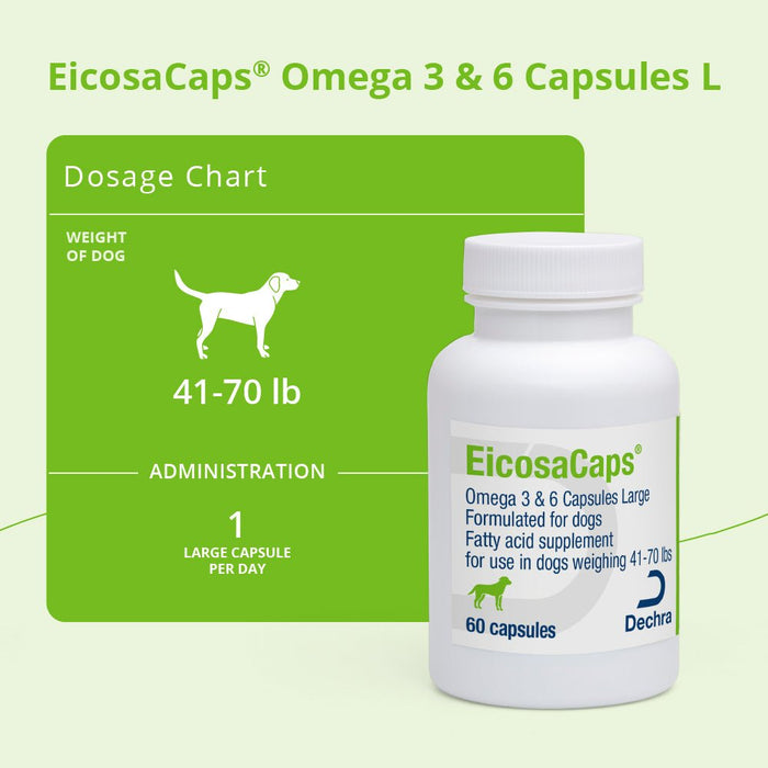 EicosaCaps Omega 3 & 6 for Dogs and Cats - 015DP-0-40 - under 40lbs - 7