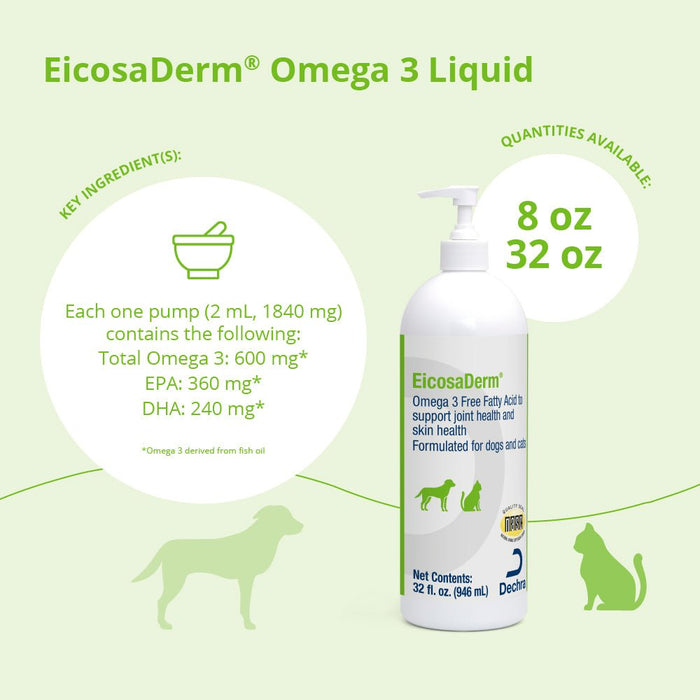 EicosaDerm Omega 3 Liquid - 015DP-0030 - 32 oz - 6