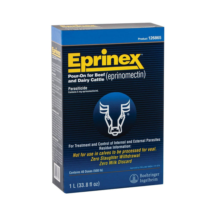 Eprinex (eprinomectin) Pour - On Cattle Wormer - M0E5 - 1 liter - 2