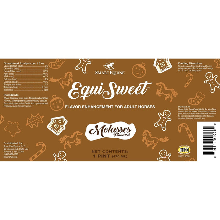 Equi Sweet Flavor Enhancement for Horses - SMADK - Molasses - 1 Pint - 8