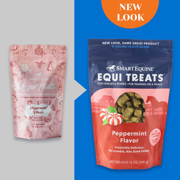 Equi Treats Bite - Sized Pellets for Horses & Ponies - SMAAT - 4 lb - Peppermint - 40