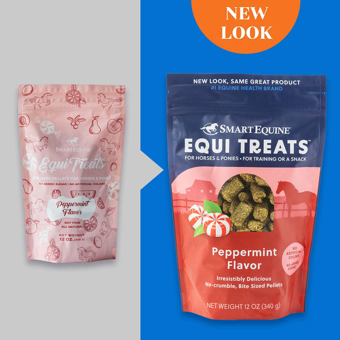 Equi Treats Bite - Sized Pellets for Horses & Ponies - SMABH - 12 oz - Peppermint - 8