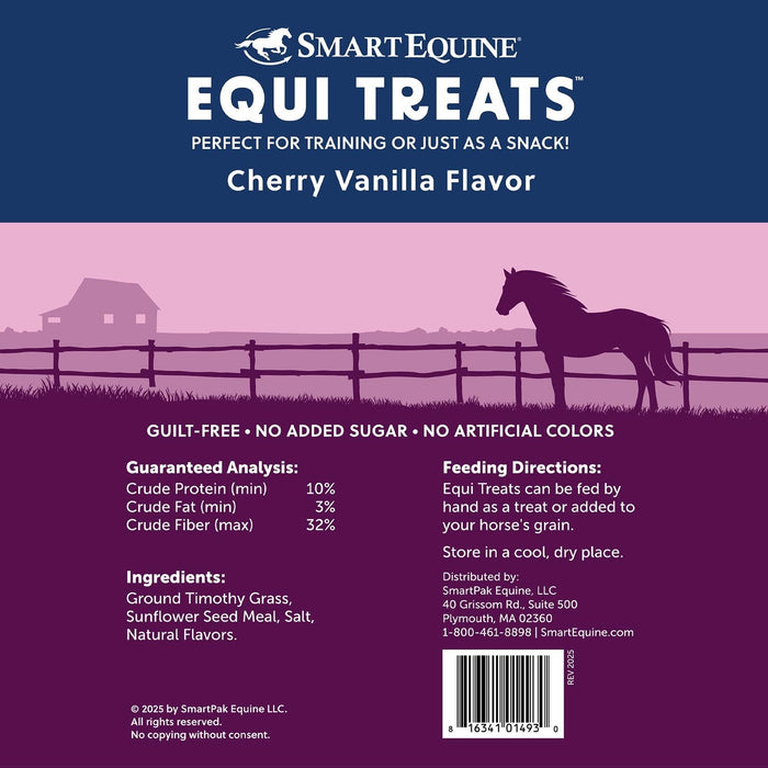 Equi Treats Bite - Sized Pellets for Horses & Ponies - SMABP - 4 lb - Cherry - Vanilla - 14