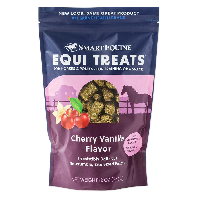 Equi Treats Bite - Sized Pellets for Horses & Ponies - SMABS - 12 oz - Cherry - Vanilla - 16