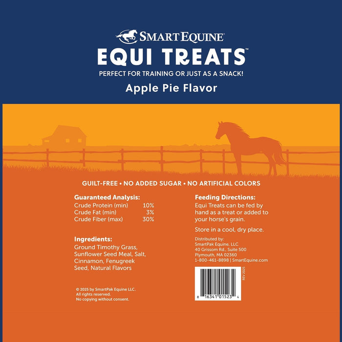 Equi Treats Bite - Sized Pellets for Horses & Ponies - SMABX - 4 lb - Apple Pie - 24
