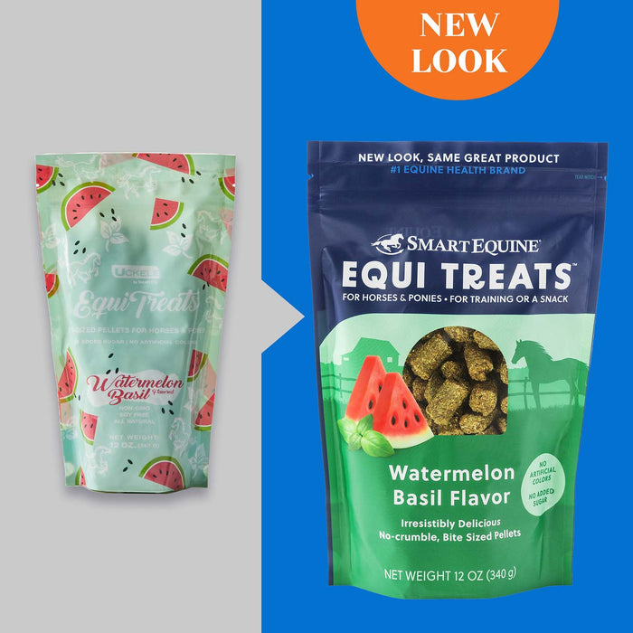Equi Treats Bite - Sized Pellets for Horses & Ponies - SMACJ - 4 lb - Watermelon Basil - 28