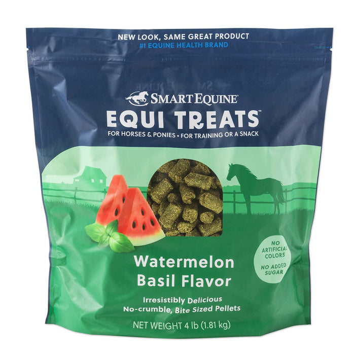 Equi Treats Bite - Sized Pellets for Horses & Ponies - SMACJ - 4 lb - Watermelon Basil - 26