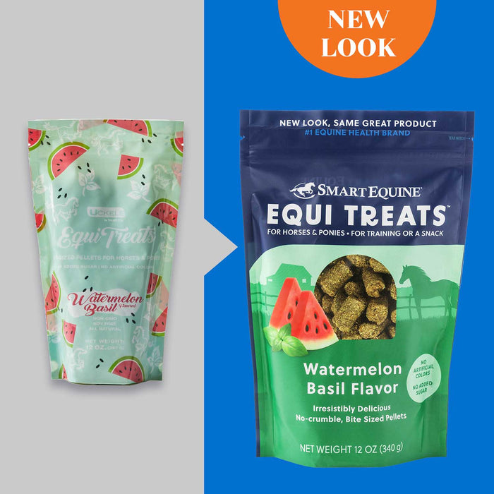 Equi Treats Bite - Sized Pellets for Horses & Ponies - SMACU - 12 oz - Watermelon Basil - 3
