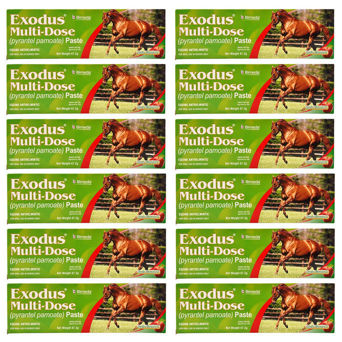 Exodus Multi - Dose Horse Dewormer Paste, 2 - dose - Jeffers - Animal Health & Wellness > Medicine