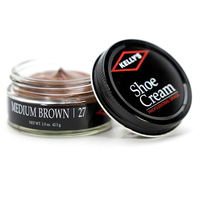 Kellys Shoe Cream 1.5 oz Color Medium Brown