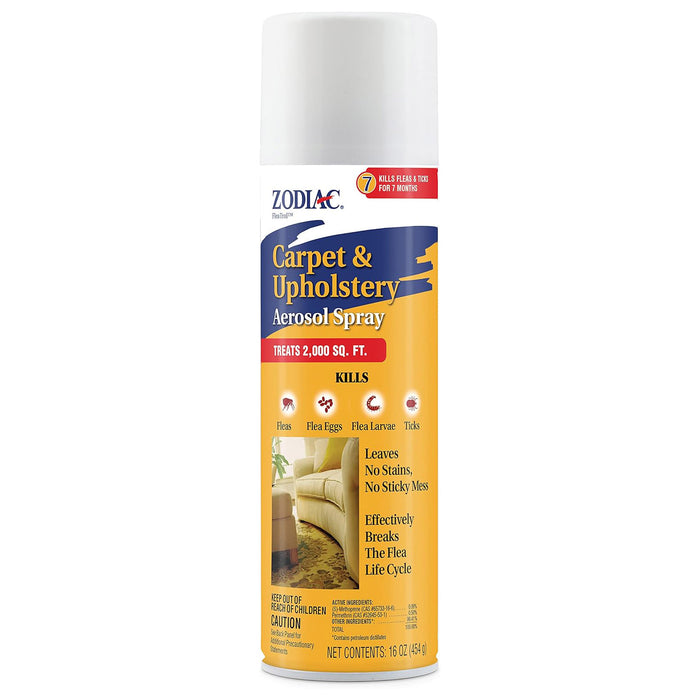 Zodiac Carpet & Upholstery Flea & Tick Aerosol Spray, 16 oz