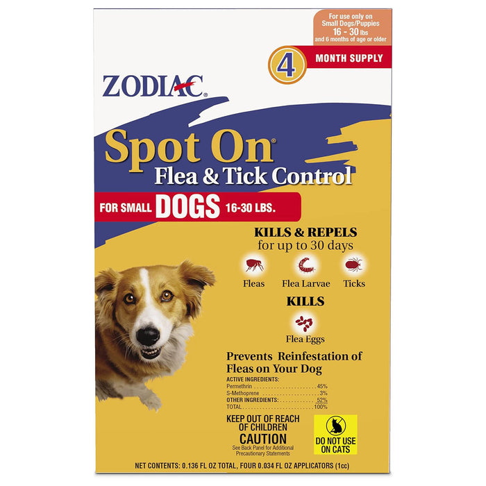 Zodiac Spot On Flea & Tick Control for Dogs & Puppies