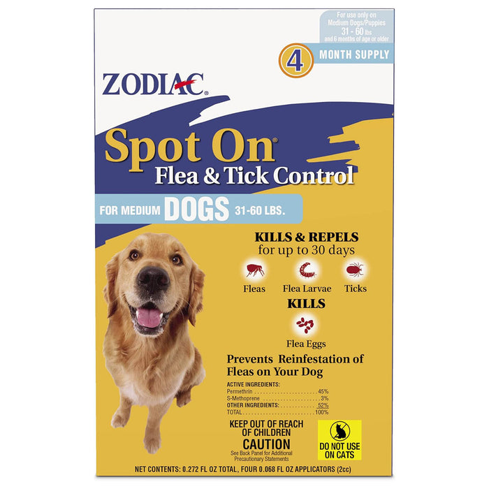 Zodiac Spot On Flea & Tick Control for Dogs & Puppies
