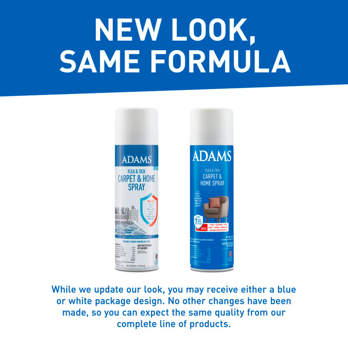 ADAMS Flea & Tick Carpet & Home Aerosol Spray, 7-Month Flea Protection, Treats Up to 2K Sq Ft, 16 oz