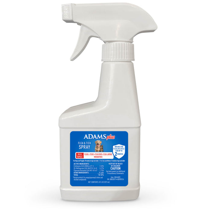 Adams Plus Flea & Tick Spray for Dogs & Cats