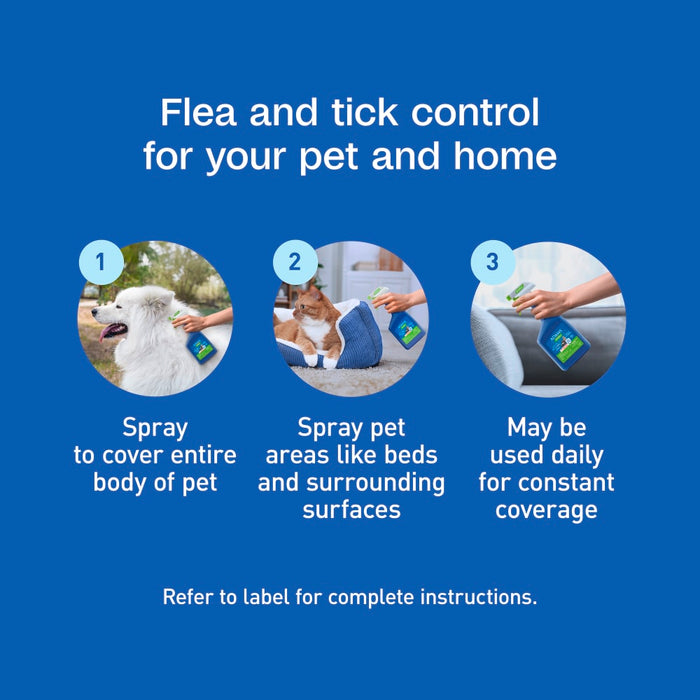 ADAMS Botanicals Flea & Tick Pet & Home Spray, 16 oz