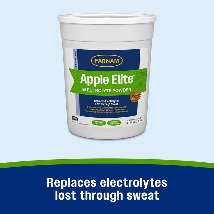 Farnam Apple Elite Electrolyte Powder, 40 Day Supply, 5 lbs - FA5D - Apple - 6