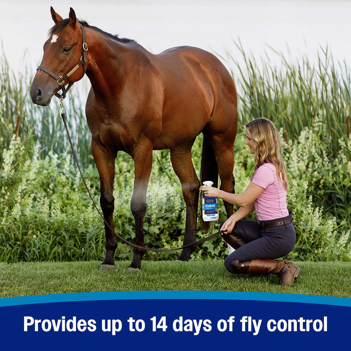 Farnam Endure Sweat - Resistant Fly Control Spray for Horses - FAEA - 32 oz - 8